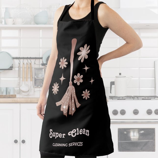 Maid Cleaning House Professional Cleaning Services Apron (Creator Uploaded)