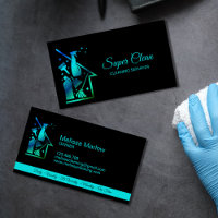 Maid Cleaning House professional Cleaning Services Business Card