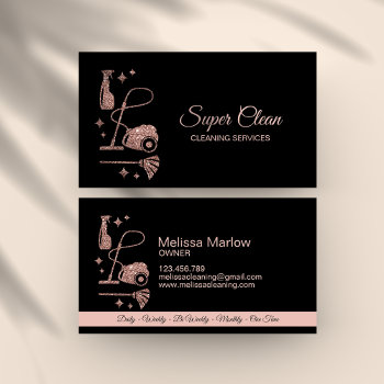 Maid Cleaning House Professional Cleaning Services Business Card by smmdsgn at Zazzle