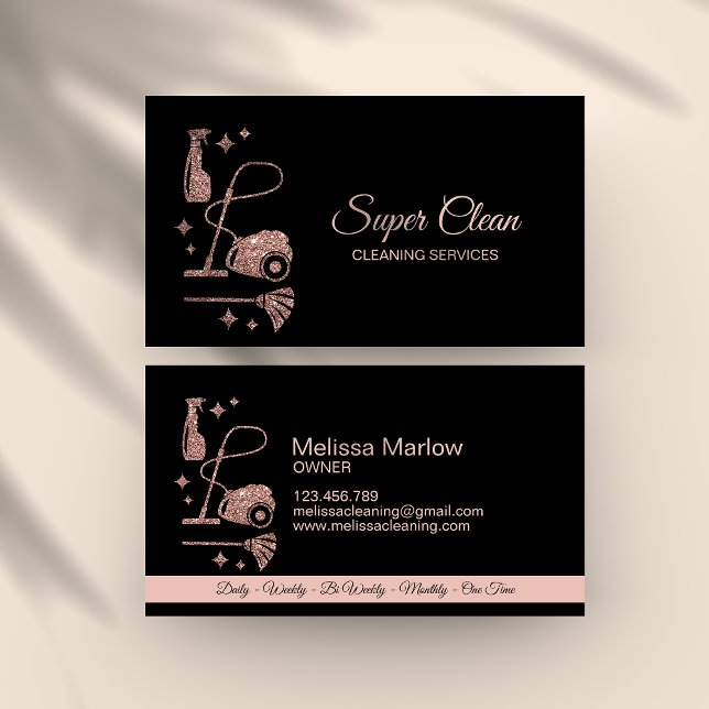 Maid Cleaning House professional Cleaning Services Business Card (Creator Uploaded)