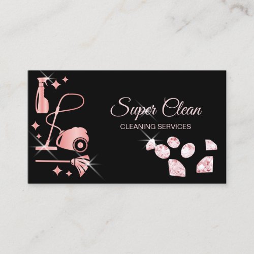 Maid Cleaning House professional Cleaning Services Business Card