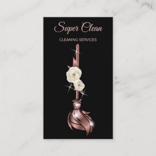 Maid Cleaning House professional Cleaning Services Business Card