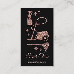 Maid Cleaning House professional Cleaning Services Business Card