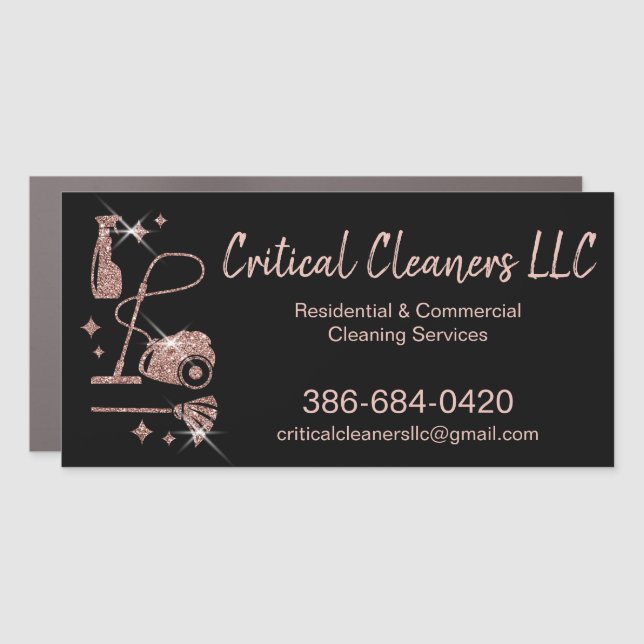 Maid Cleaning House professional Cleaning Services Car Magnet (Front)
