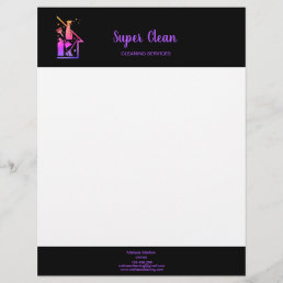 Maid Cleaning House professional Cleaning Services Letterhead