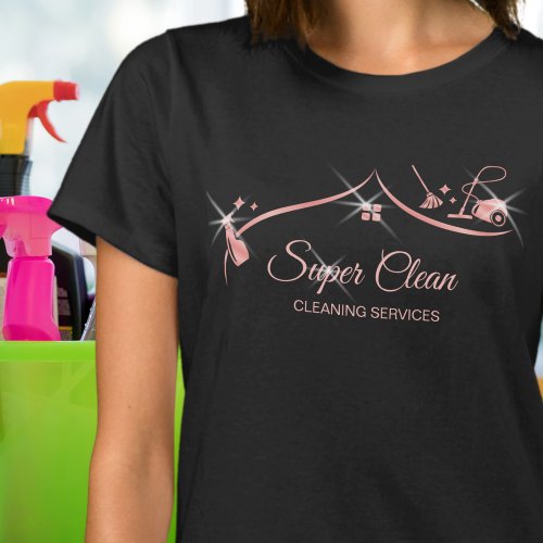 Maid Cleaning House professional Cleaning Services T_Shirt