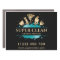 Maid Cleaning House Sparkling  Gold Business Card