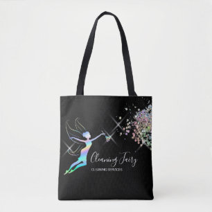 Maid Cleaning House Sparkling Holograph Fairy Mug Tote Bag