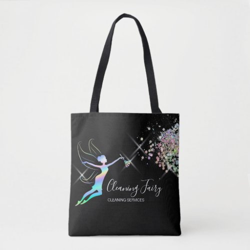 Maid Cleaning House Sparkling Holograph Fairy Mug Tote Bag