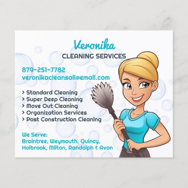 Maid Cleaning Services Flyer (Front)