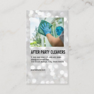 Maid Cleaning Window   Home Services Business Card