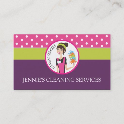 Customizable Maid / Housekeeper Business Card