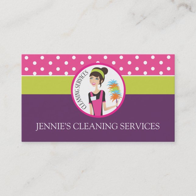 Maid / Housekeeper Business Card (Front)
