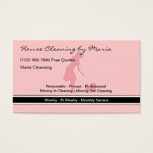 house cleaning business cards templates