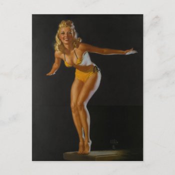 Maid In Baltimore Pin Up Art Postcard by Pin_Up_Art at Zazzle