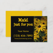Maid just for you business card (Front/Back)