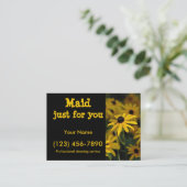 Maid just for you business card (Standing Front)