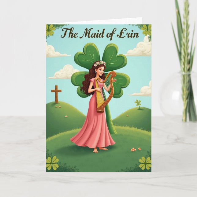 Maid Of Erin Irish Scene Card (Front)