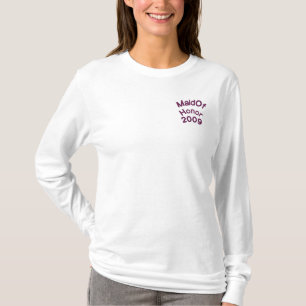 Maid of Honor, 2009 - Customized Embroidered Long Sleeve T-Shirt