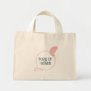 Maid Of Honor Art Nouveau Pink Butterfly Mini Tote Bag