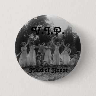 Maid of Honor Bachelorette Party Flair Pinback Button