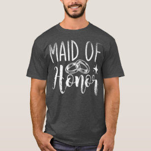 Maid Of Honor Bachelorette Party Wedding Women Bri T-Shirt
