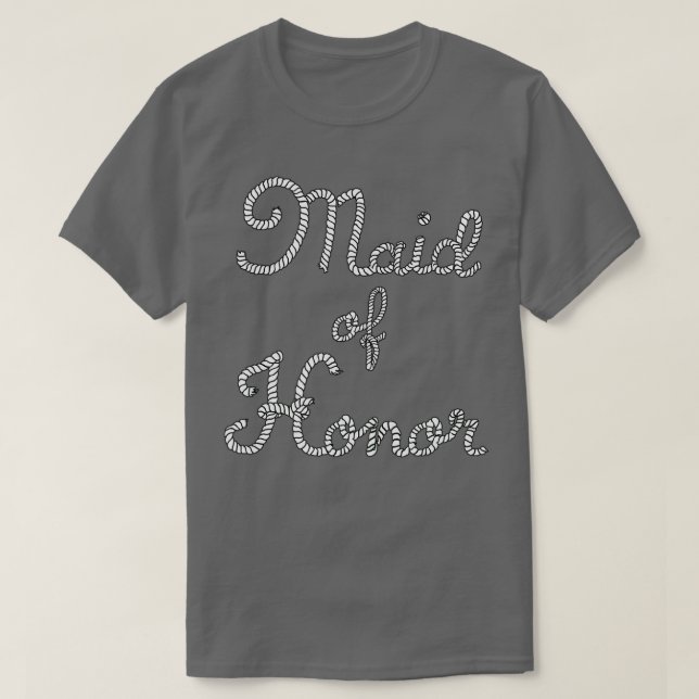 Maid Of Honor Beach Wedding T-Shirt (Design Front)