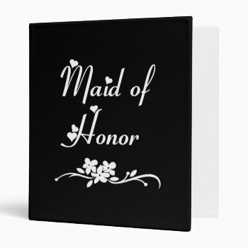 Maid Of Honor Binder by weddingparty at Zazzle