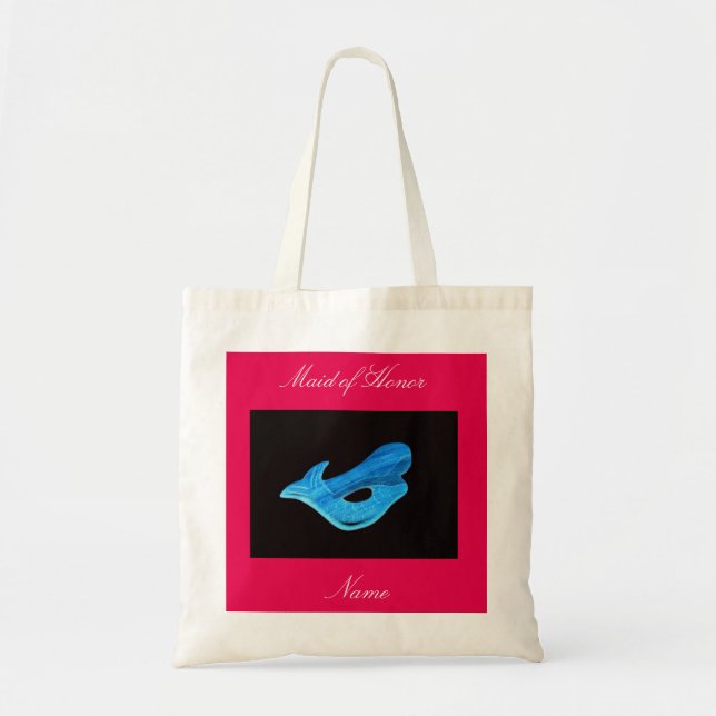 Maid of Honor  blue mermaid Tote Bag (Front)