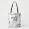 Maid of Honor Bohemian Leaves Wedding Tote Bag