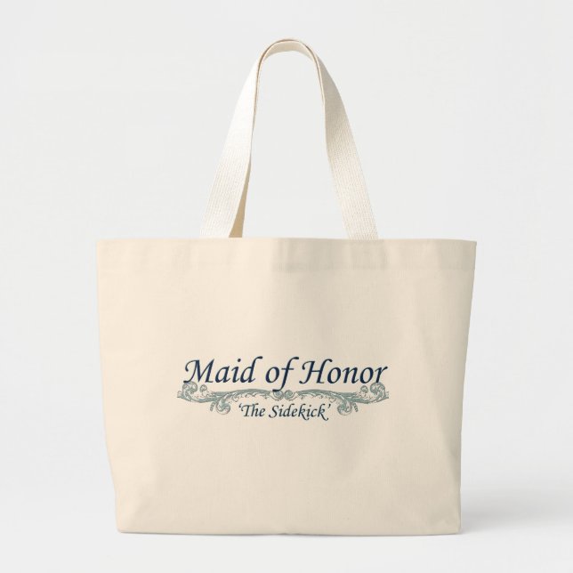 Maid of Honor bridal party tote bags (Front)