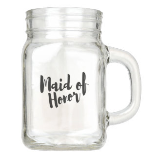 Maid of Honor Bridal Party Wedding Mason Jar