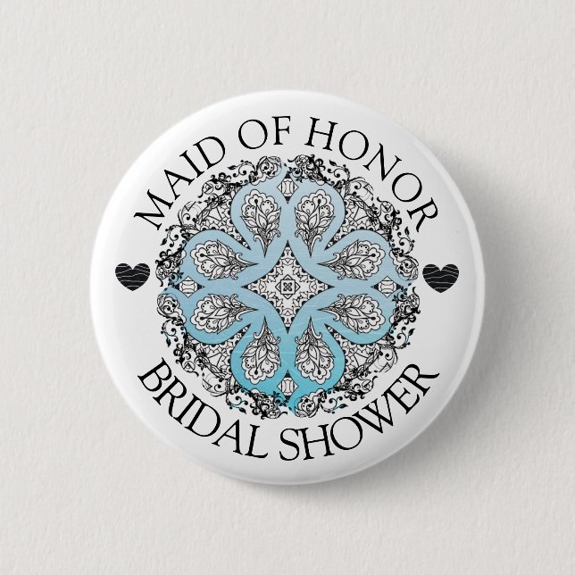 Maid of Honor Bridal Shower button (Front)