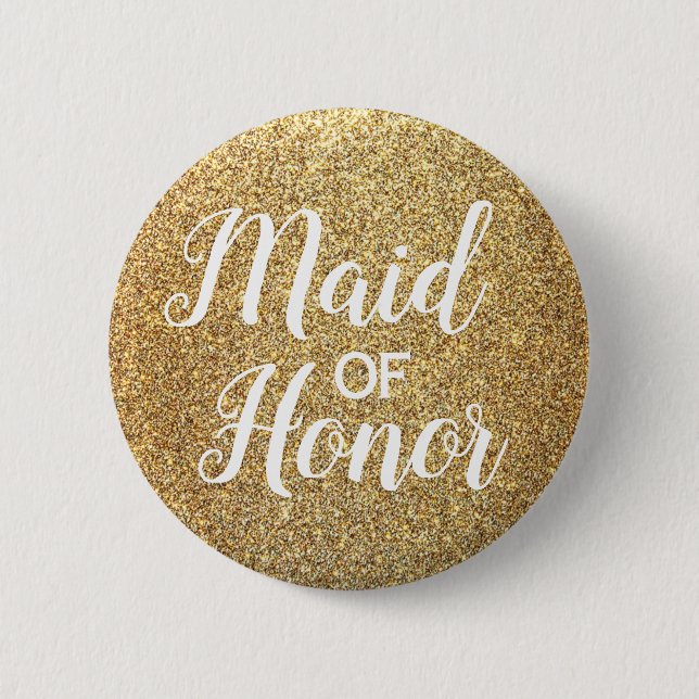 Maid of Honor Bridal Shower Button (Front)