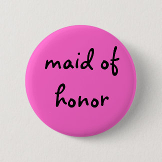 maid of honor button