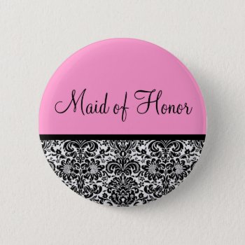 Maid Of Honor Button by cami7669 at Zazzle