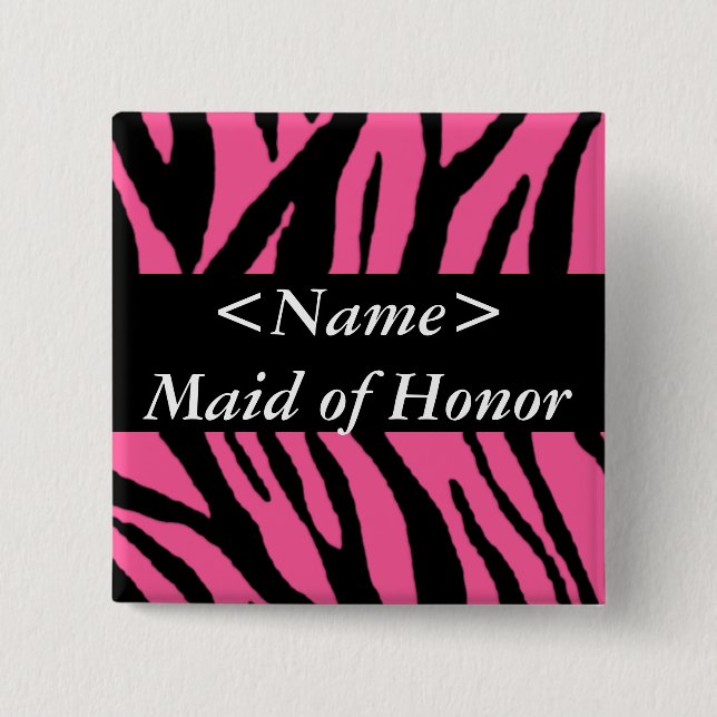 Maid of Honor Button (Front)