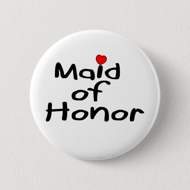 Maid of Honor Button (Front)