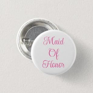 Maid Of Honor  Button