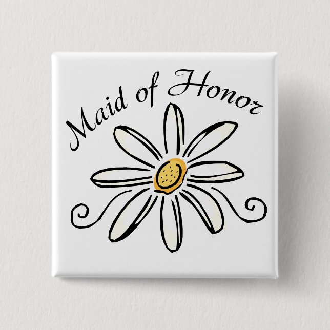 Maid of Honor Button (Front)
