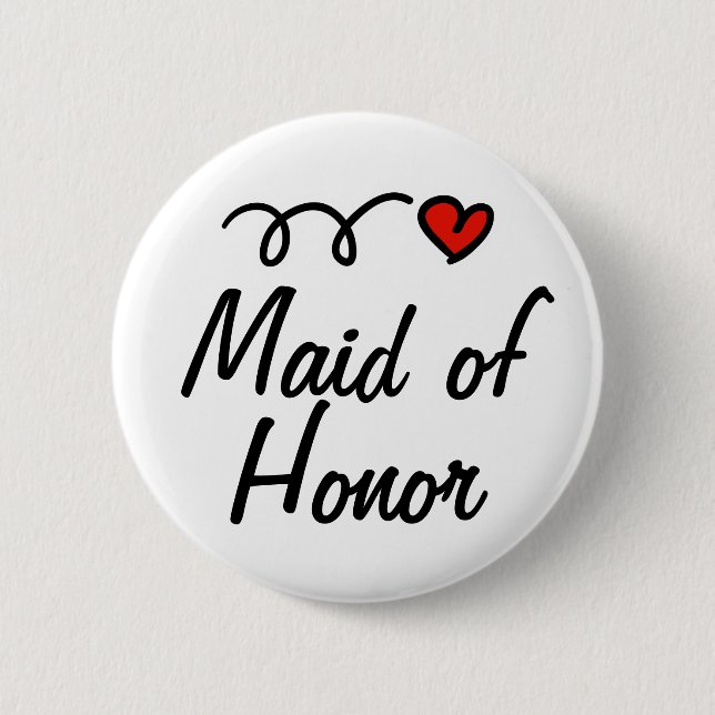 Maid of Honor button (Front)
