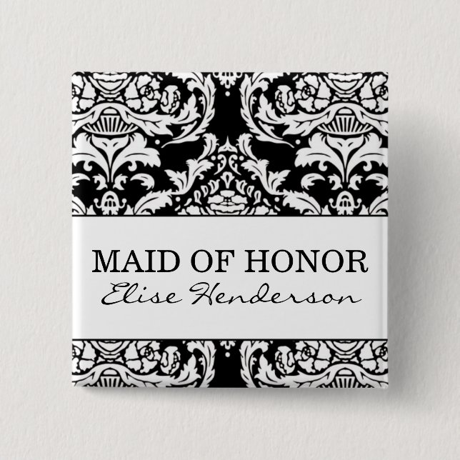 Maid of Honor Button (Front)