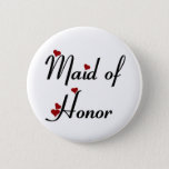 Maid Of Honor Button at Zazzle