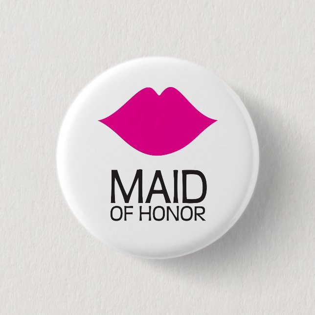 Maid of Honor Button (Front)