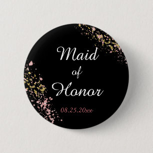 Maid of Honor Button