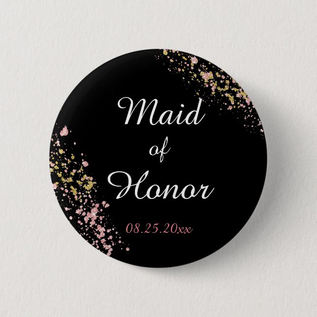 Maid of Honor Button (Front)
