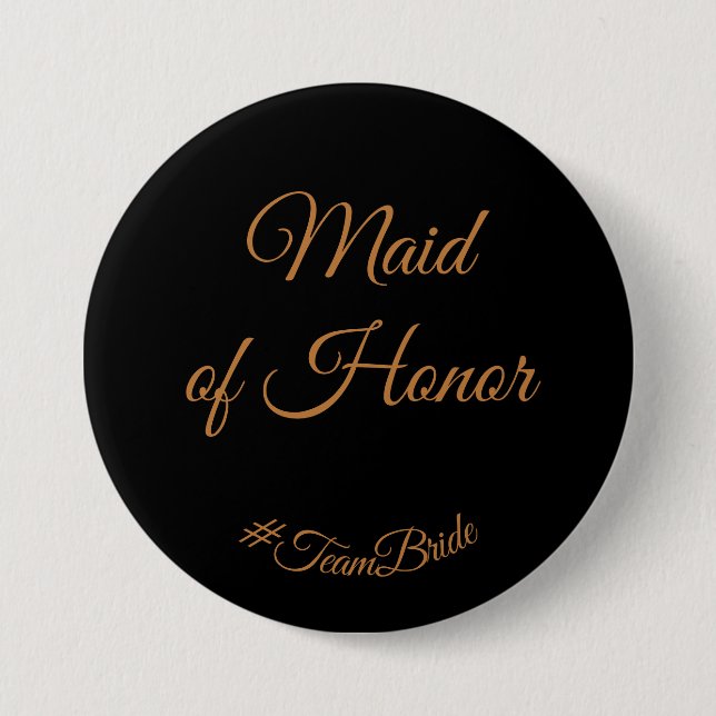Maid of Honor Button PIn (Front)