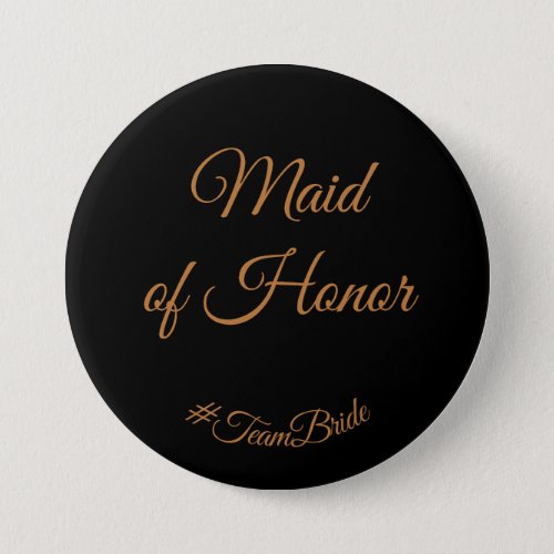 Maid of Honor Button PIn