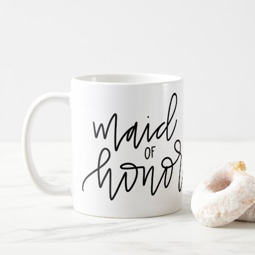 Maid of Honor Calligraphy Mug