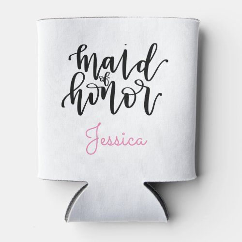 Maid of Honor Can Cooler _ Personalize Name